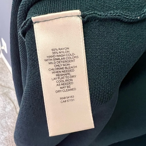 Eliza J. Women’s Size 3X Spruce Green Stretch Knit Fit and Flare Sweater Dress - Picture 8 of 8